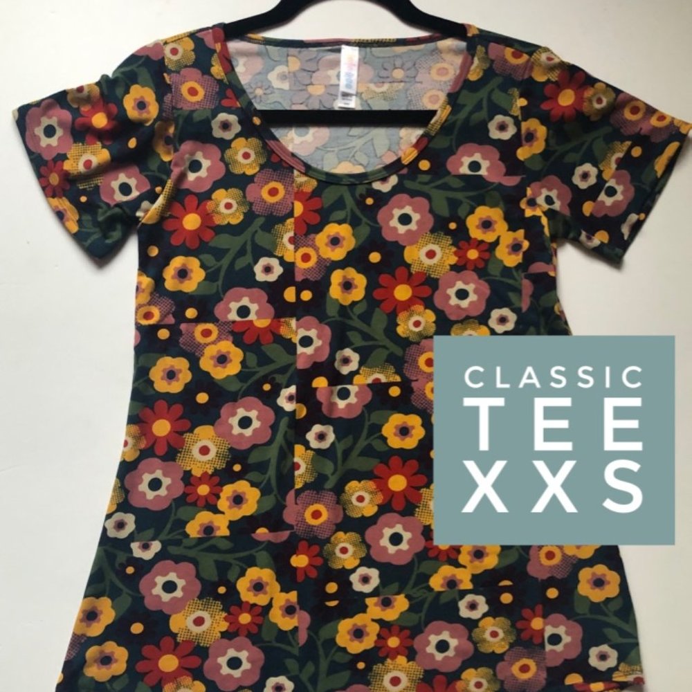 NWT LuLaRoe Classic T, Floral Print, Size XXS